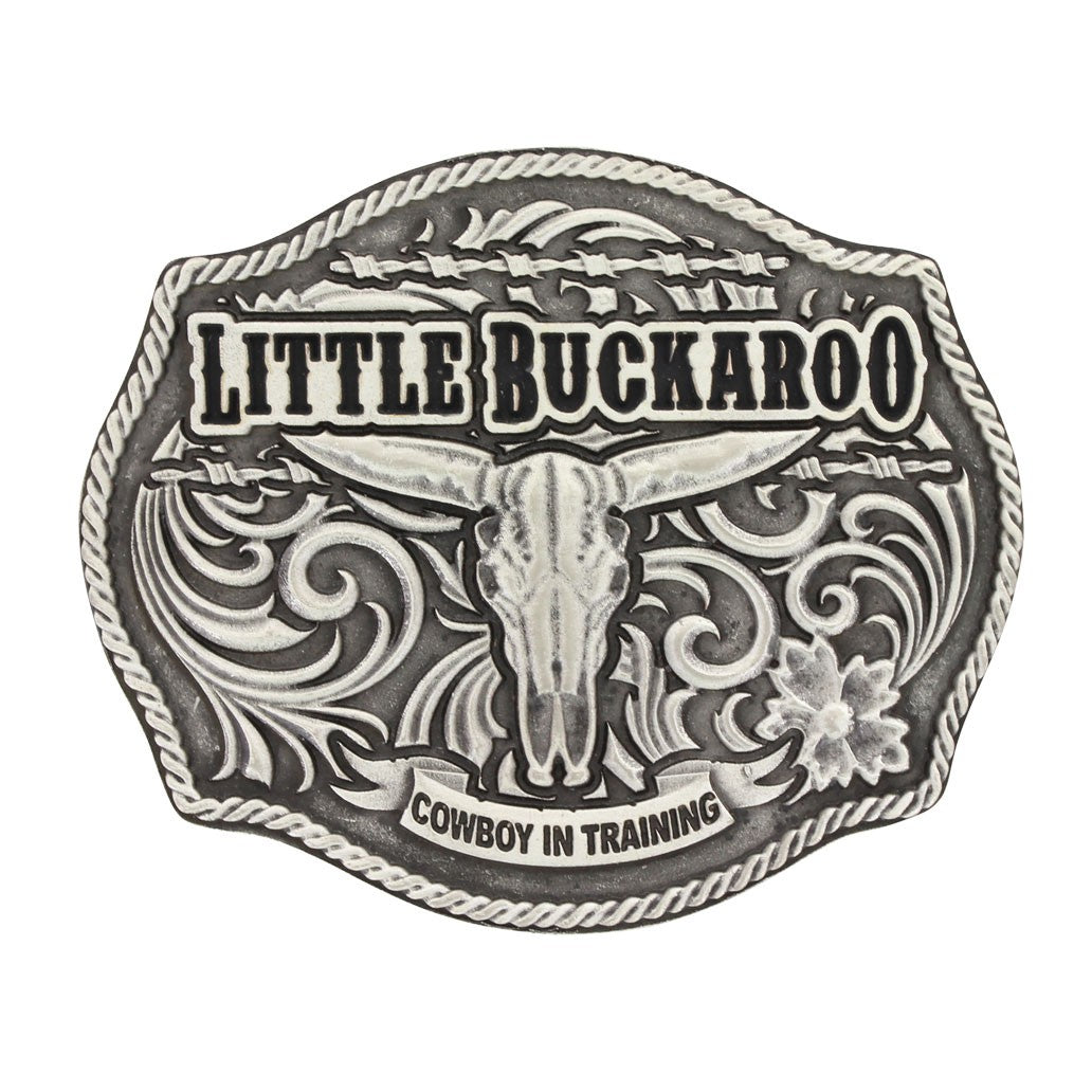 Montana Silversmiths Classic Impressions Lil Buckaroo Skull Kids Attitude Buckle