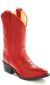 Old West Kids Red Western Boot