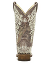 Corral Boots Ladies Brown Crater Bone Embroidered Boots