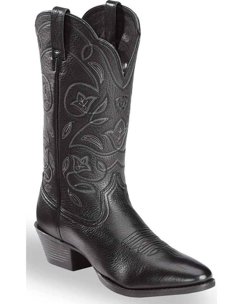 Ariat Women's Black Deertan Cowgirl Boots