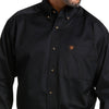 Ariat Men's Solid Twill Classic Fit Shirt - Black