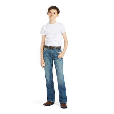 Ariat Boy's B4 Relaxed Boundary Boot Cut Jeans