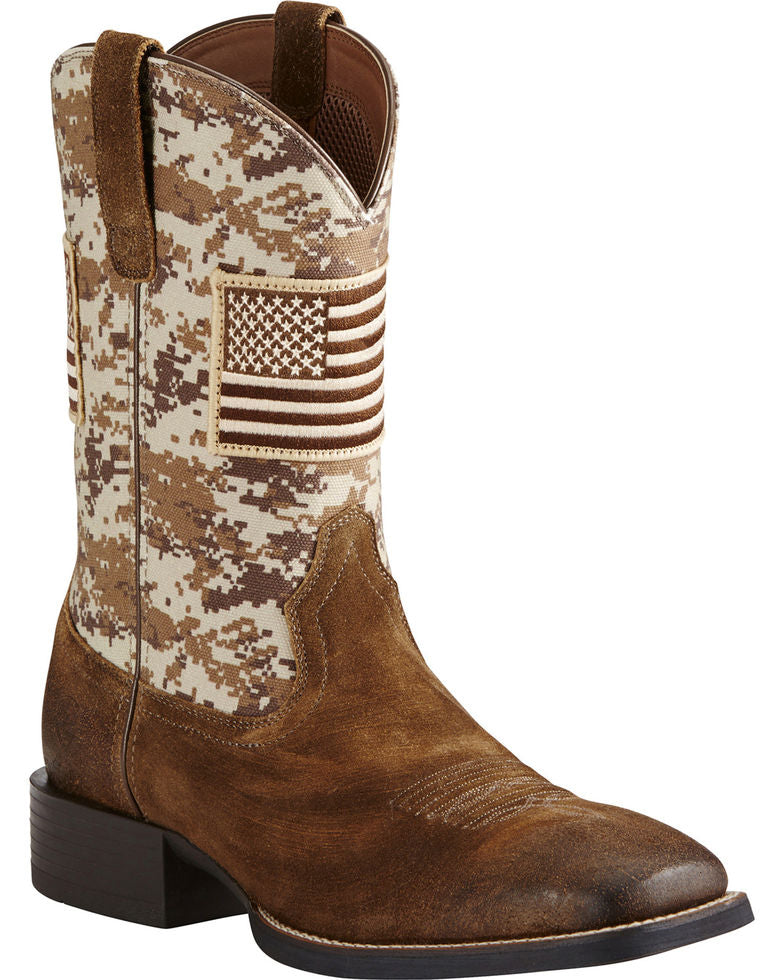 Ariat Men's Camo Patriot Western Boot Centerville Western Store