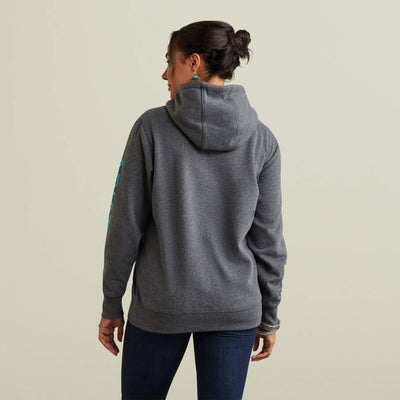 Ariat Women's Logo Hoodie - Charcoal