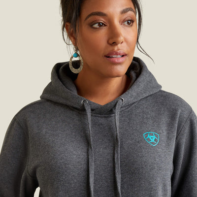 Ariat Women's Logo Hoodie - Charcoal