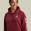 Ariat Women's Logo Hoodie - Zinfandel