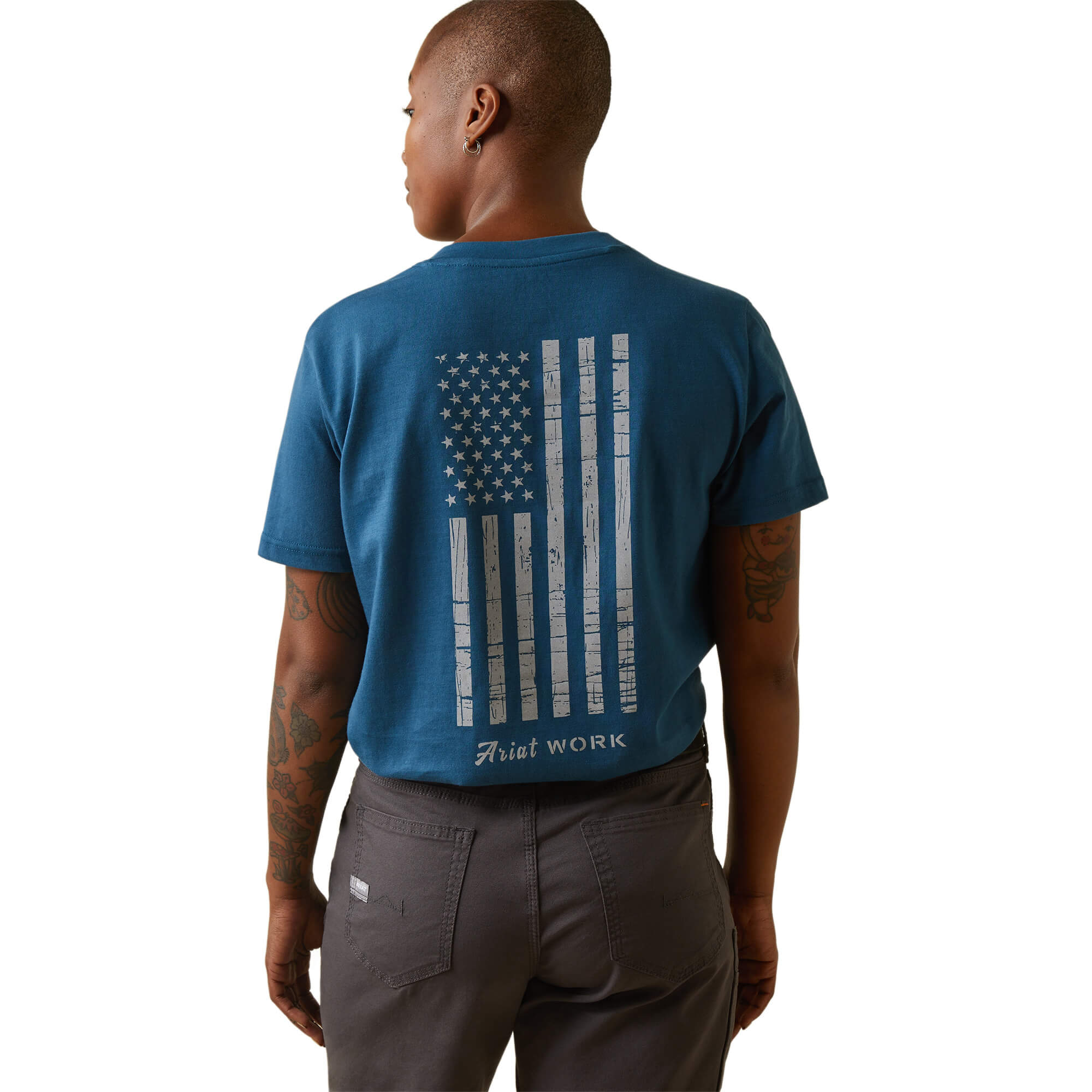 Ariat Women's Rebar American Flag Graphic T-Shirt