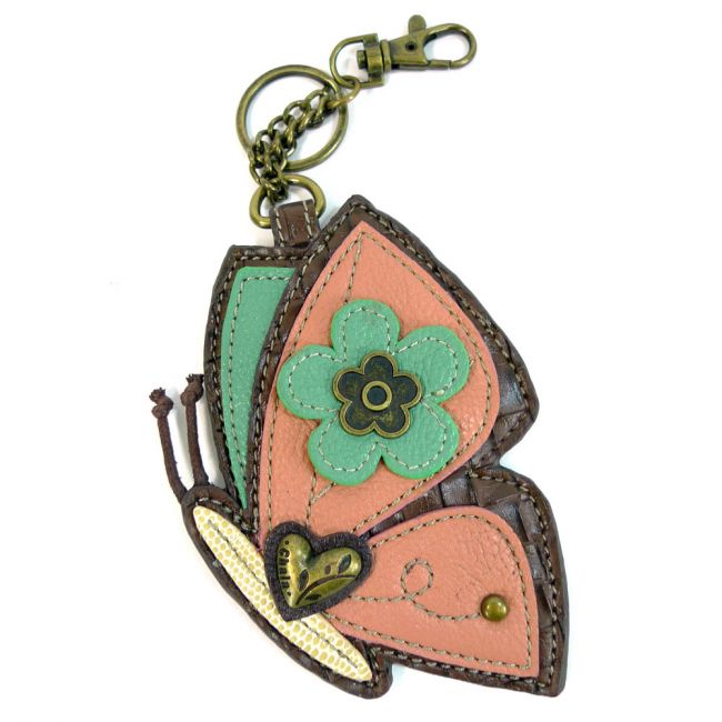 Chala Handbags Key Fob/Coin Purse - Butterfly