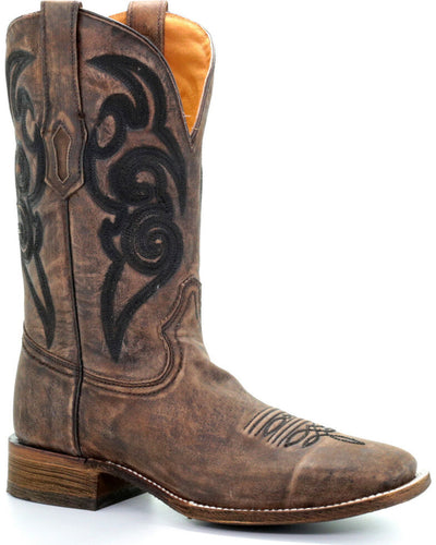 Corral Men's Distressed Embroidery Western Boot