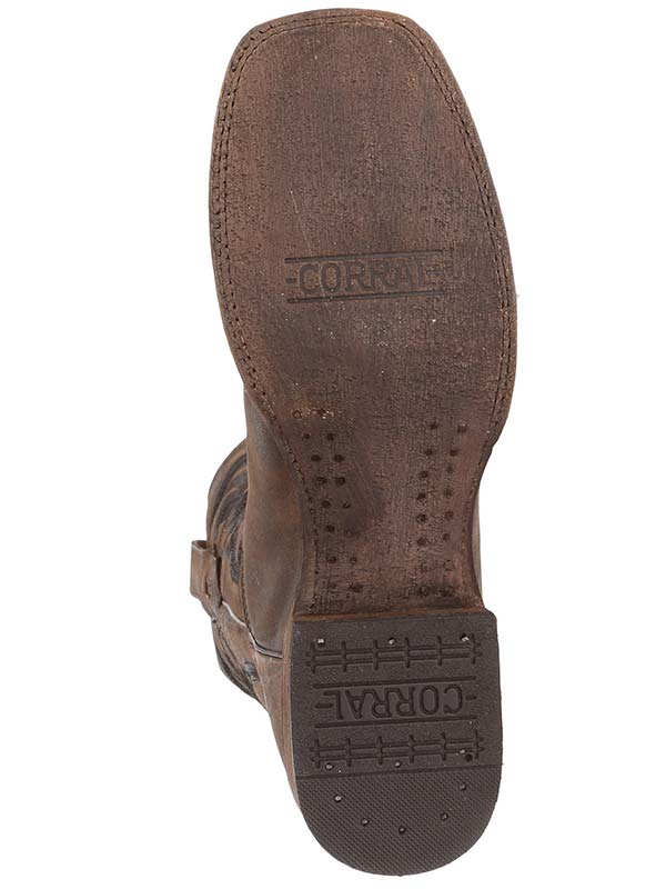 Corral Men's Distressed Embroidery Western Boot