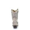 Corral Boots Women's White Glitter Inlay w/Crystals Western Boots