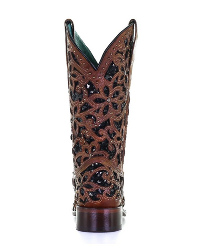 Corral Women's Inlay Embroidery & Stud Western Boots