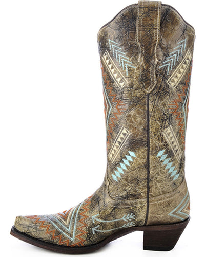 Corral Women's Diamond Embroidered Western Boot