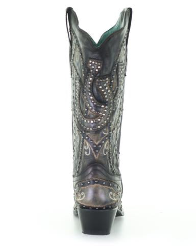 Corral Women's Horse Shoe Overlay Western Boot
