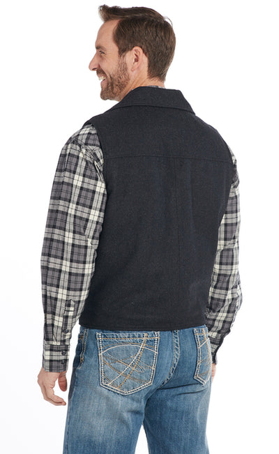 Cripple Creek Men's Wool Collared Vest