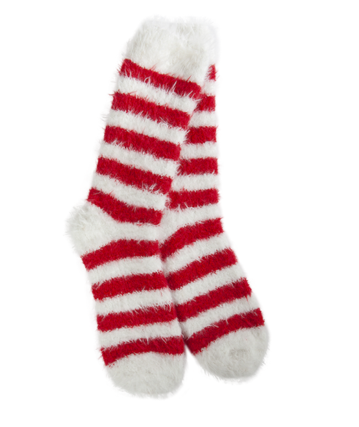 Crescent Sock Co. Women's Red Stripe Cozy Sock