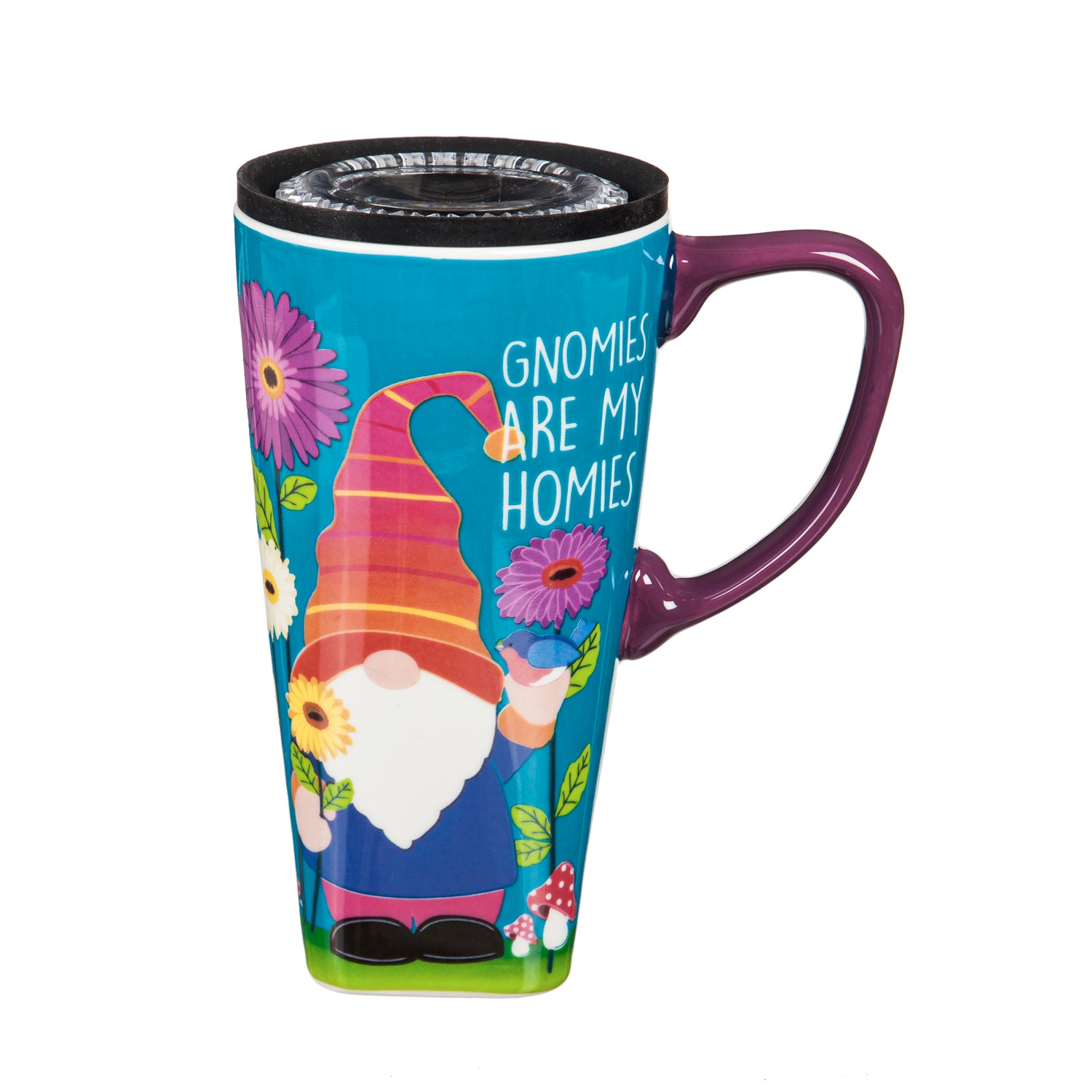 Evergreen Ceramic Travel Cup - Gnomies Homies