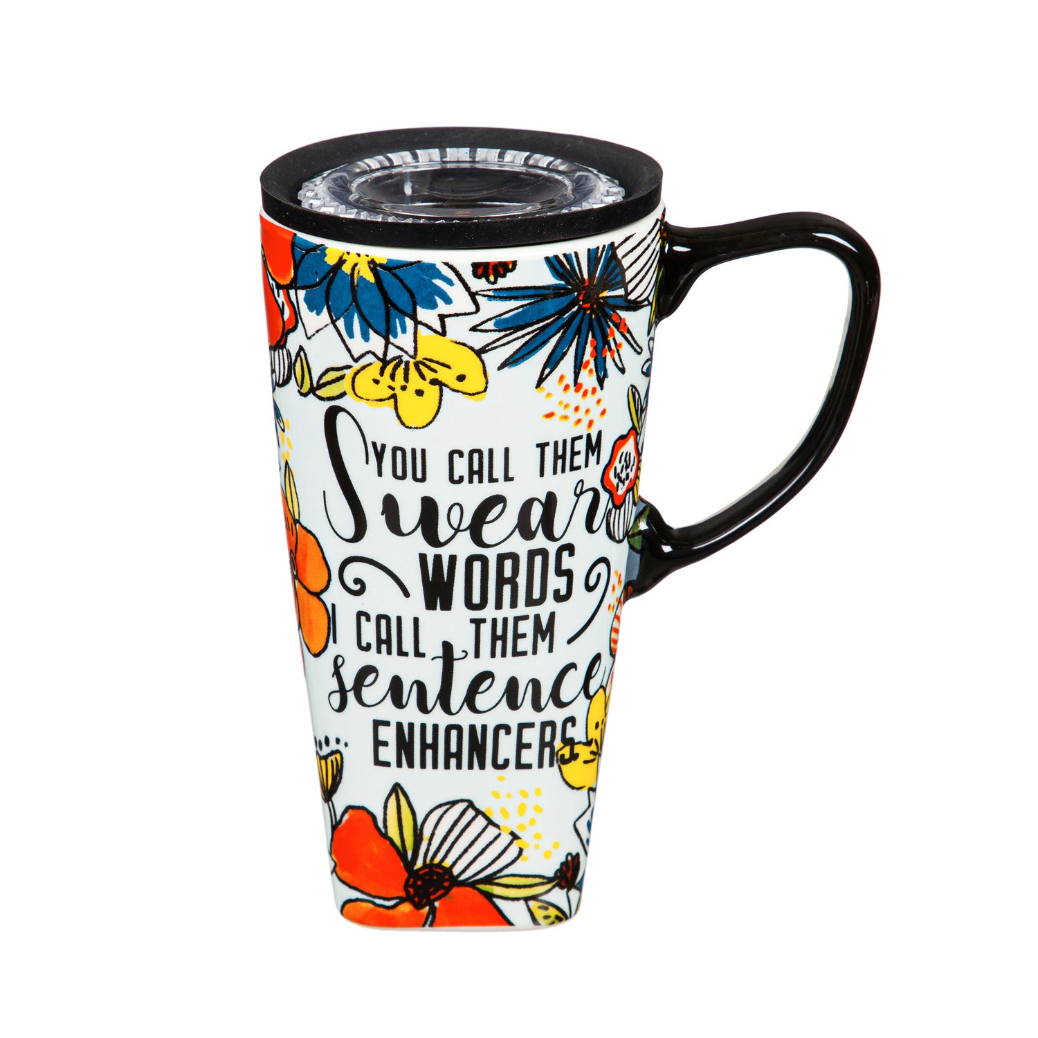 Evergreen Ceramic Travel Cup - Swear Words