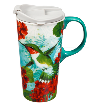 Evergreen Ceramic Travel Cup - Trio Birds