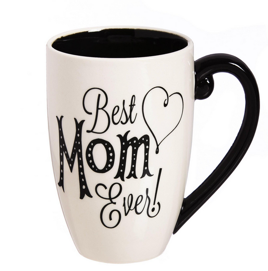 Cypress Home Black Ink Best Mom Ever Mug