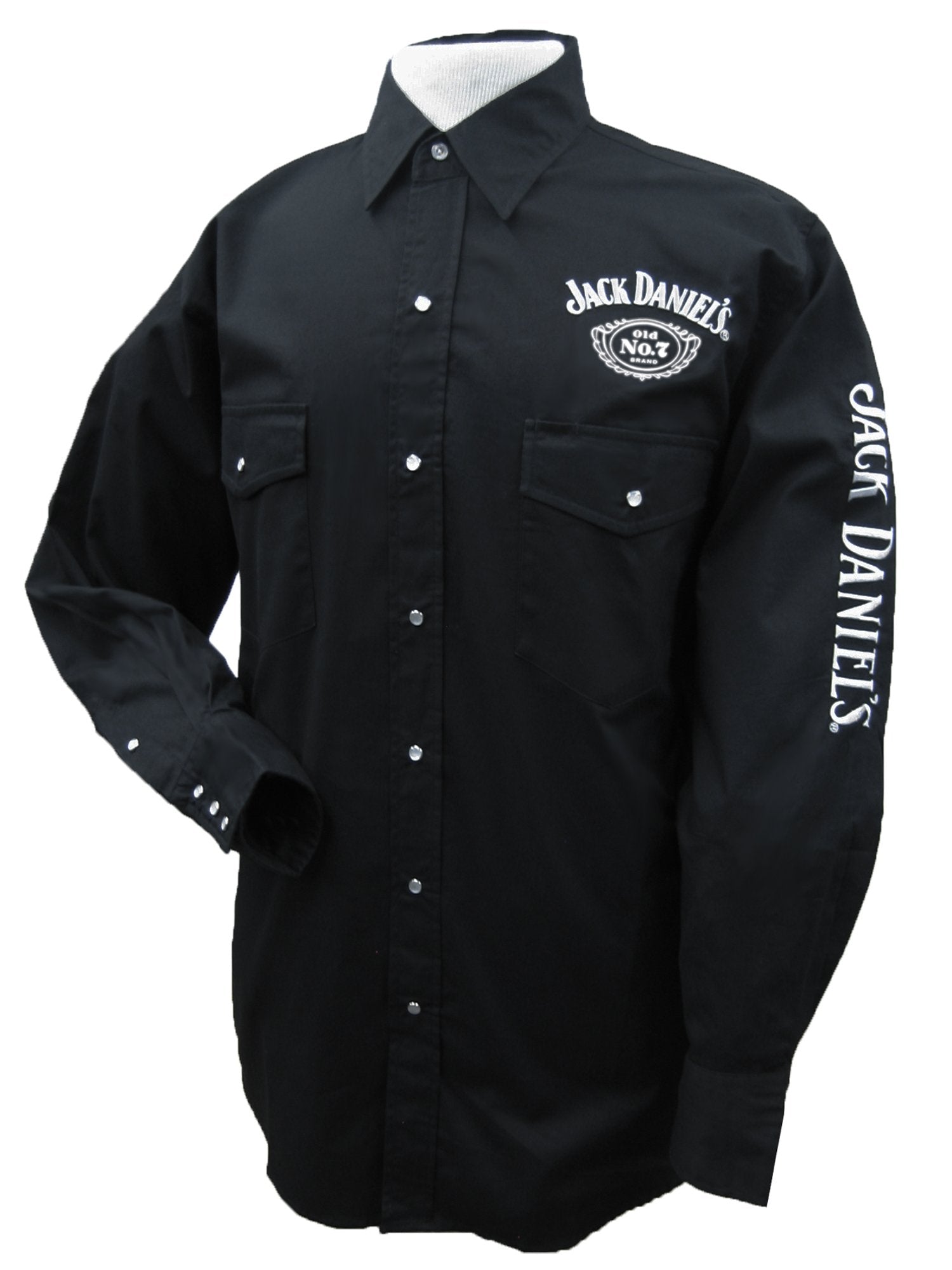 Ely & Walker Men's Jack Daniels Long Sleeve Western Shirt - Black
