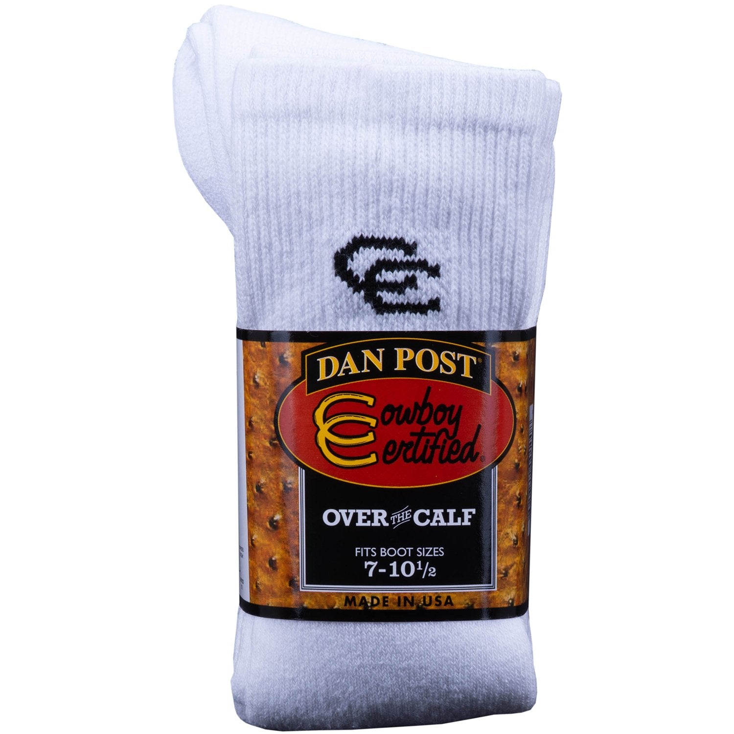 Dan Post Men's Cowboy Certified Boot Sock - 2 Pack