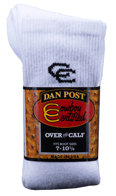 Dan Post Men's Cowboy Certified Boot Socks - 2 Pack