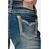Grace of LA Girl's Aztec Embellishment Bootcut Jeans