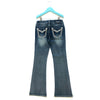 Grace of LA Girl's Aztec Embellishment Bootcut Jeans