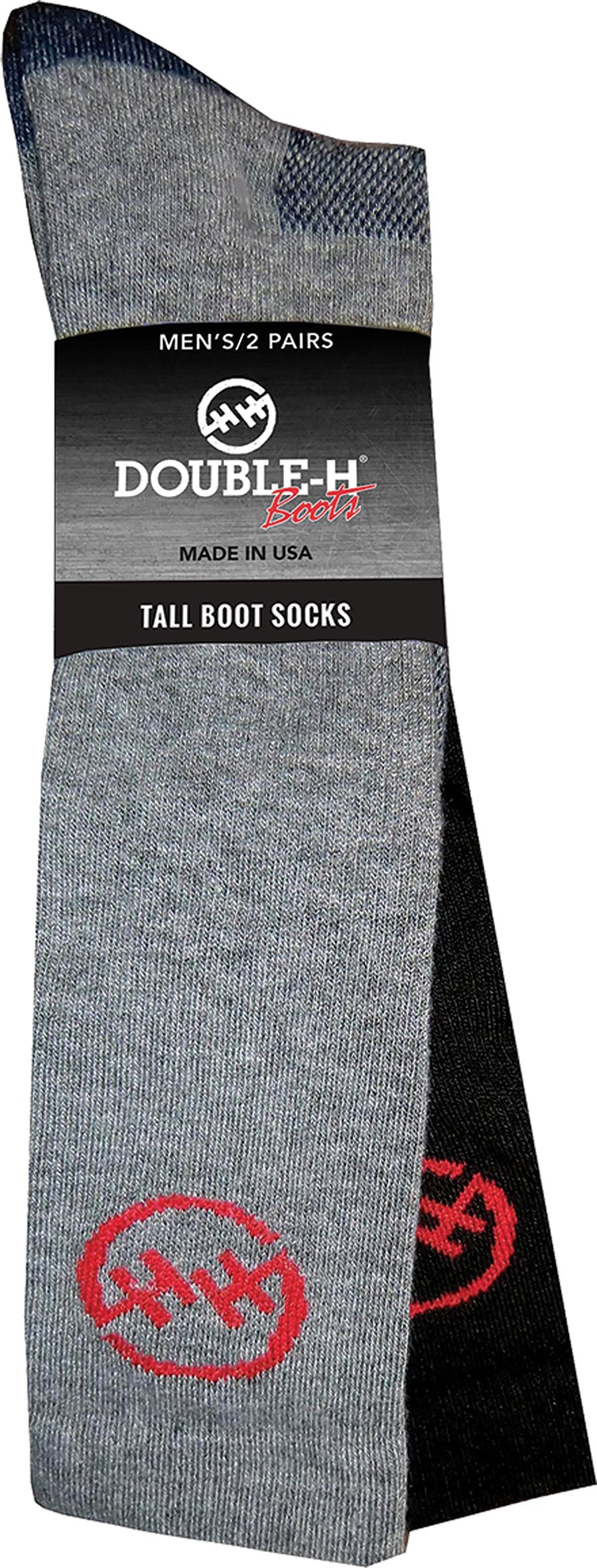 Double H Men's Tall Boot Socks - 2 Pack