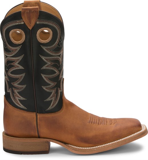 Justin Men's Caddo Copper Brown Western Boot