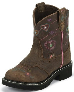 Justin Kids Gypsy Brown Buffalo Western Boot