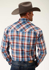 Roper Men's Long Sleeve Plaid Western Shirt