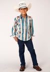 Roper Boy's Retro Stripe Shirt