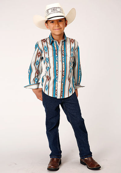 Roper Boy's Retro Stripe Shirt