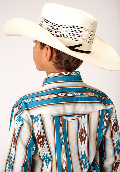 Roper Boy's Retro Stripe Shirt - Centerville Western Store