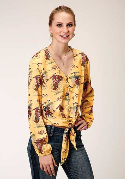 Roper Women's Retro Rodeo Rayon Blouse