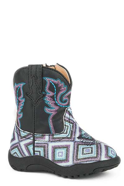 Roper Infant's Geometric Glitter Western Boot