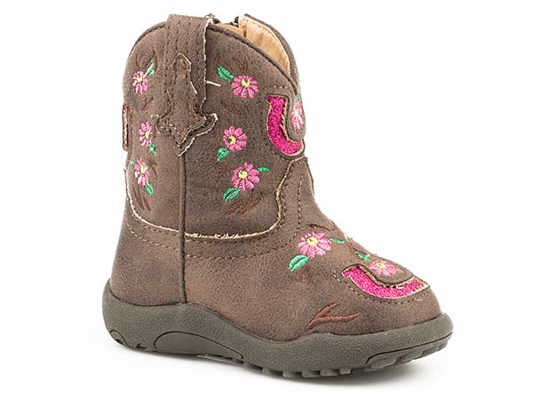 Roper Cowbabies Fashion Floral Embroidery w/Horseshoe