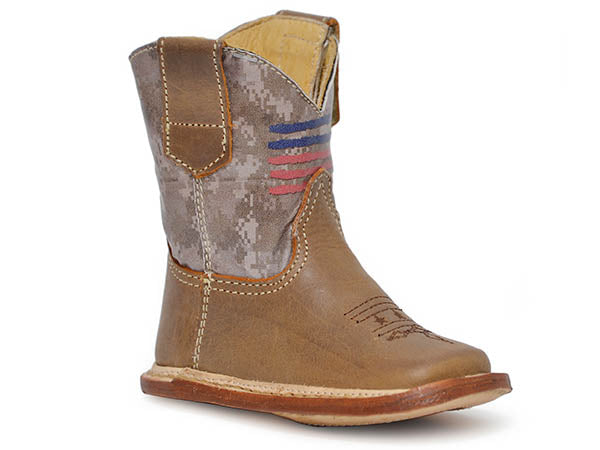 Roper Infants Printed Flag Western Boots