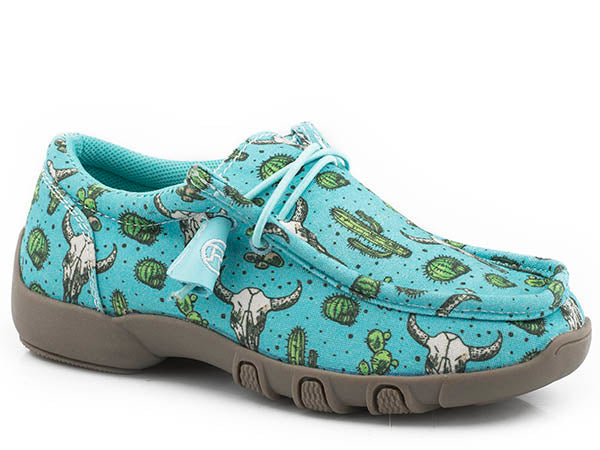 Roper Kid's Cactus & Skull Canvas Chukka