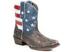 Karmen Women's Snip Toe American Flag Shortie