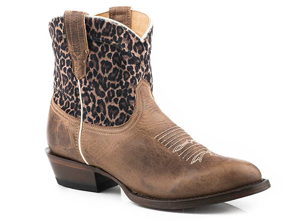 Roper Women's Cheeta Print Shortie Boot