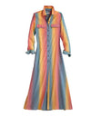 Karman Women's Tin Haul Serape Striped Western Dress