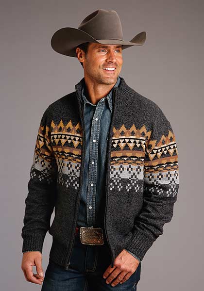 Stetson Men's Wool Blend Aztec Sweater - Centerville Western Store
