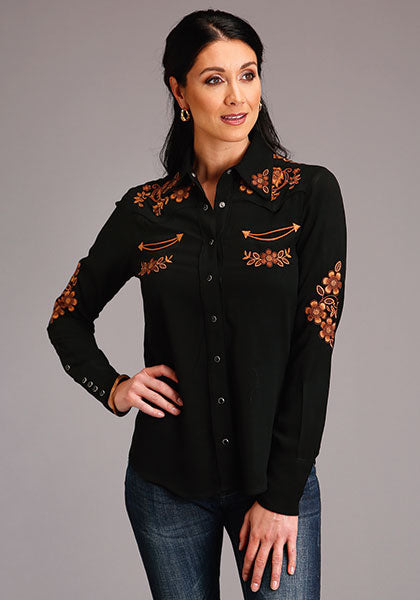 Stetson Women's Bandana Patchwork L/S Western Shirt
