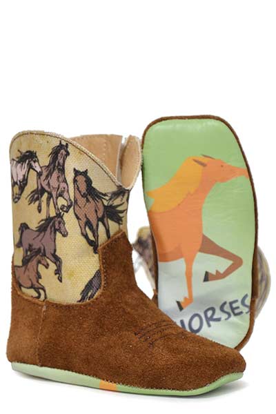 Tin Haul Infants Born To Ride Soft Sole Boot