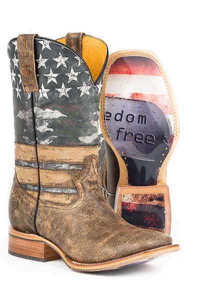 Tin Haul Men's "Freedom" Square Toe Western Boot