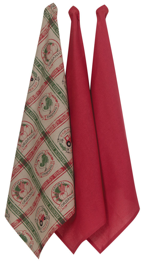 Kay Dee Designs - Home To Roost 3 Piece Flour Sack Towel Set