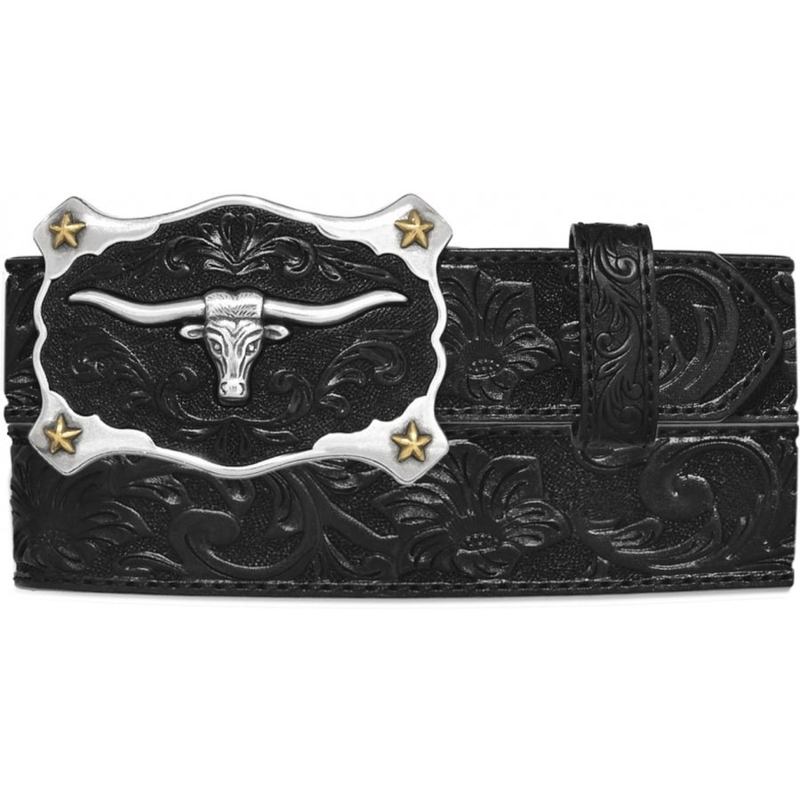 Men's Classic Longhorn Belt - Black